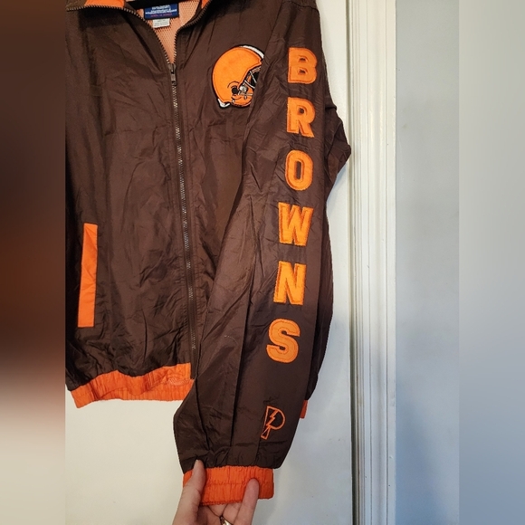 Pro Player mens vintage Cleveland Browns windbreaker size Medium - Picture 2 of 8